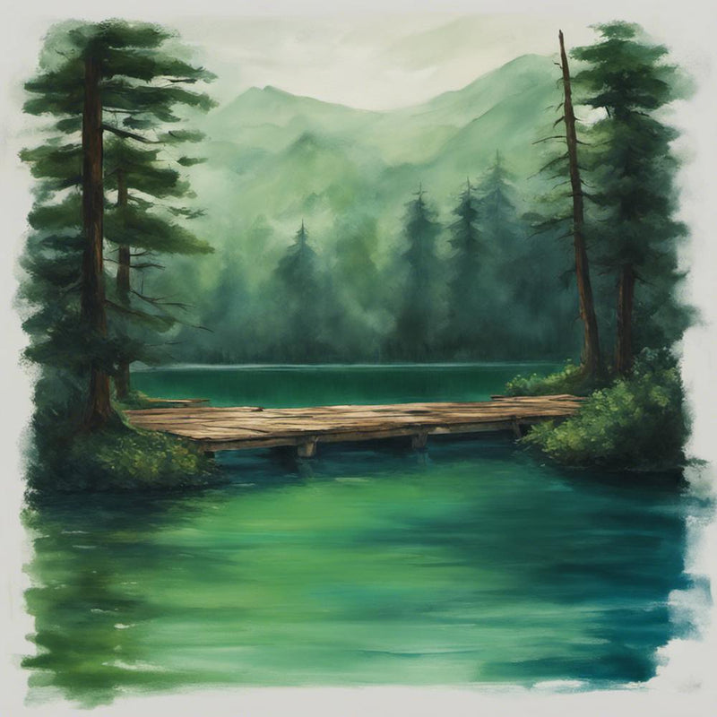 Brücke über einem See
