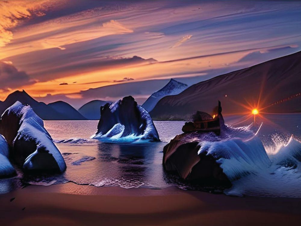 Artistic Sunset Painting
