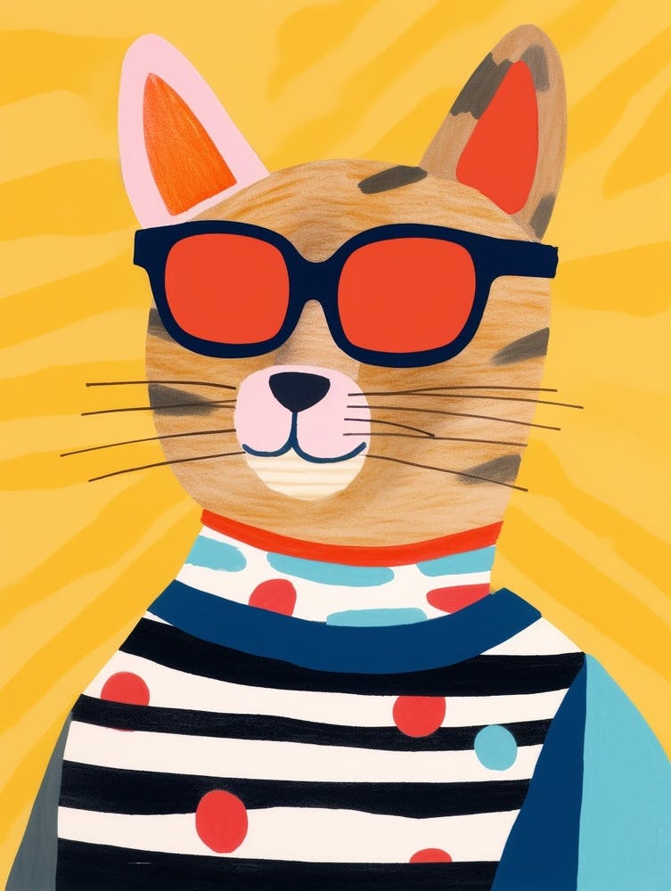 Little Cougar 1 Wearing Sunglasses