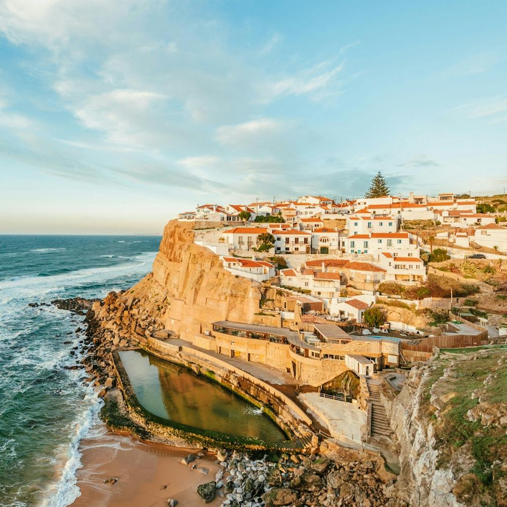 Cascais Portugal, Felsen Dorf am Meer Fotografie