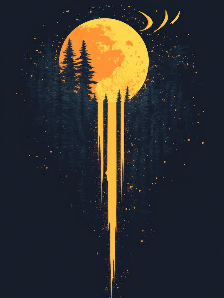 Full Moon In The Forest 17