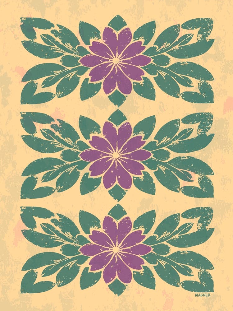 Antique Floral Stencil 1