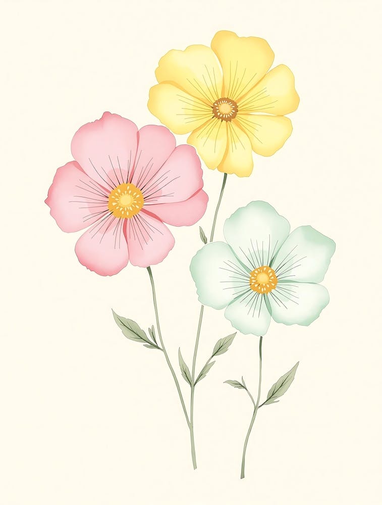 Neutral getönte Wildblumen in einer verträumten Komposition