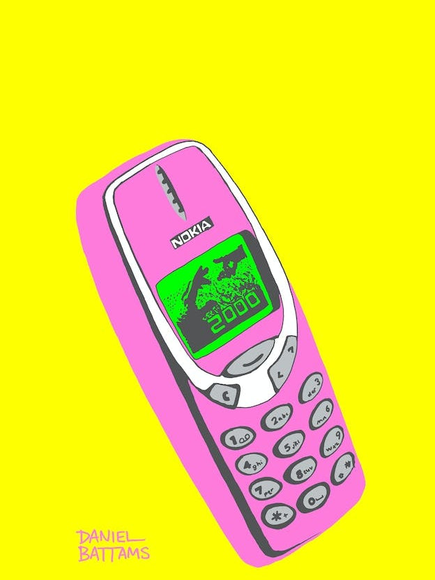 Retro 2000 Mobile Phone Pink