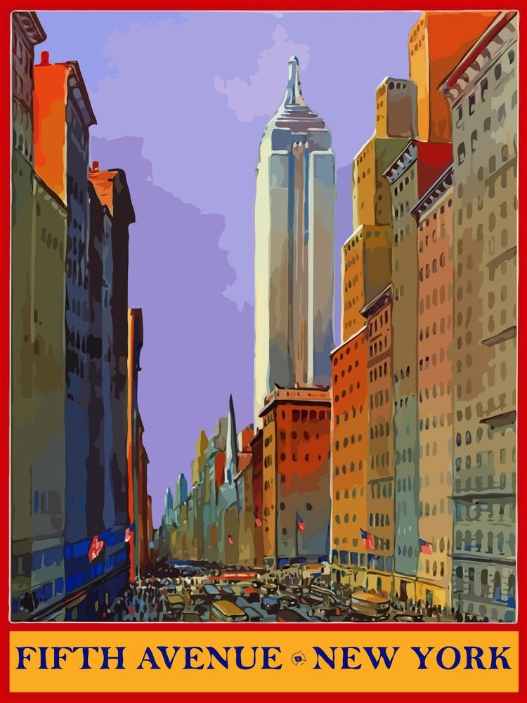 Ligne d'horizon de New York, Fifth Avenue