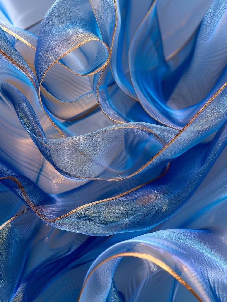 Abstract Blue And Gold 8