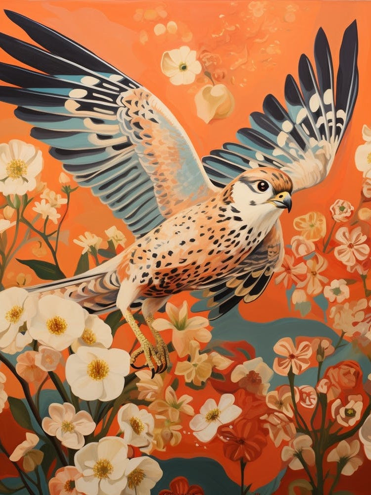 American Kestrel 3 Detailed Bird Painting