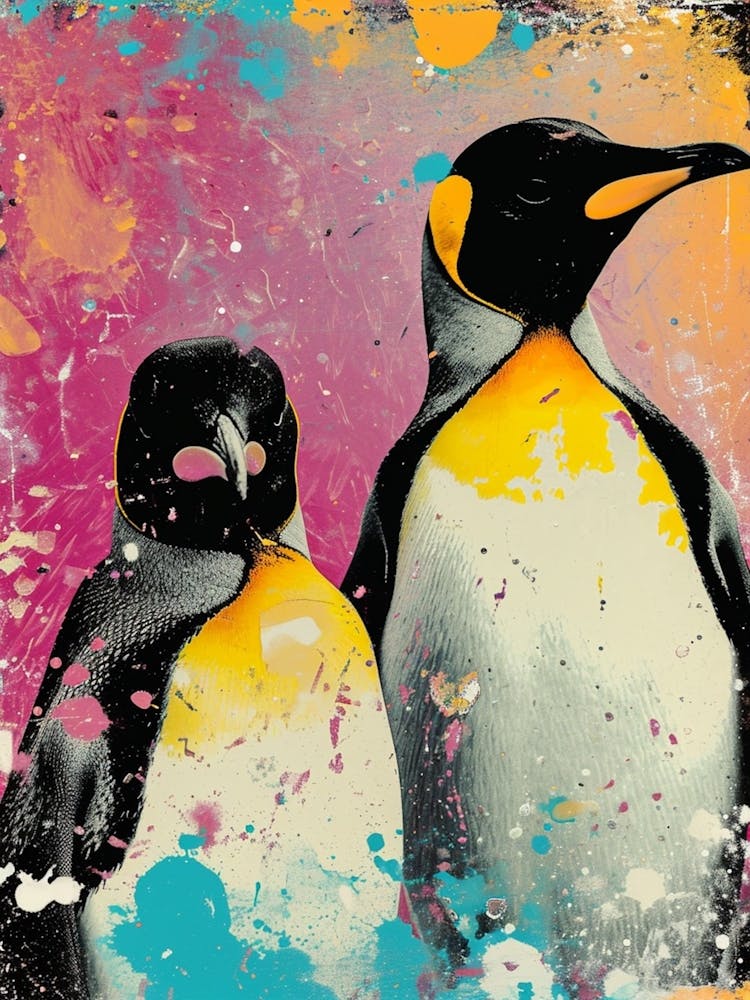 Polaroid-inspirierte Pinguine 4