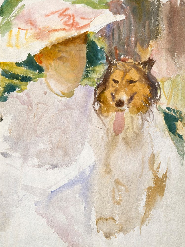 Woman With Collie After 1890, John Singer Sargent