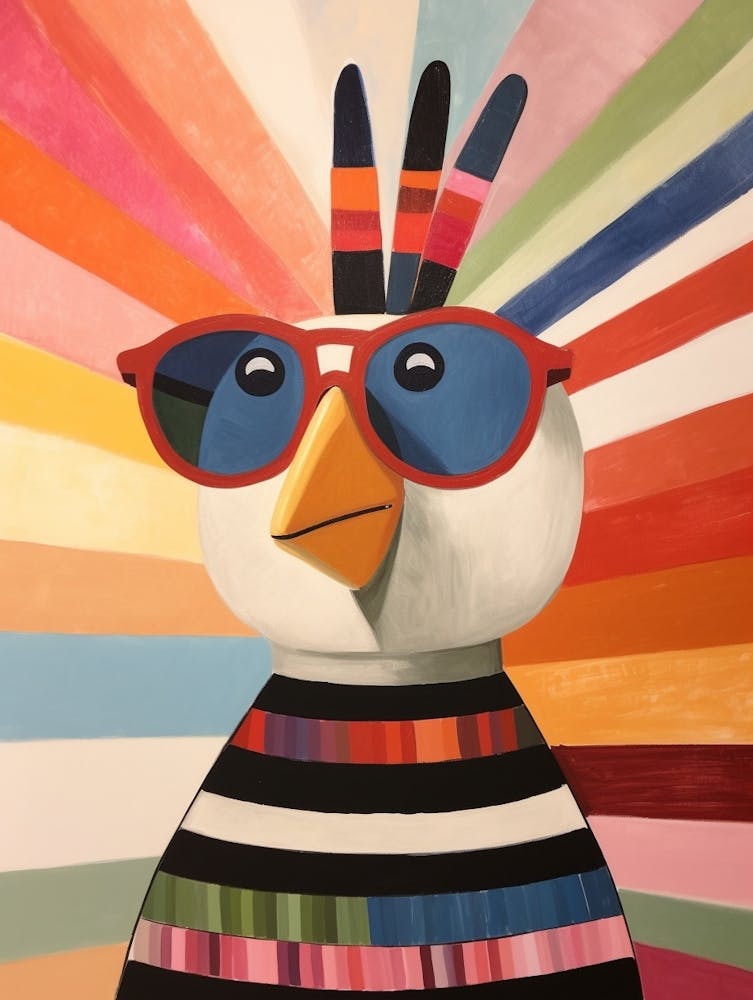 Little Turkey Wearing Sunglasses