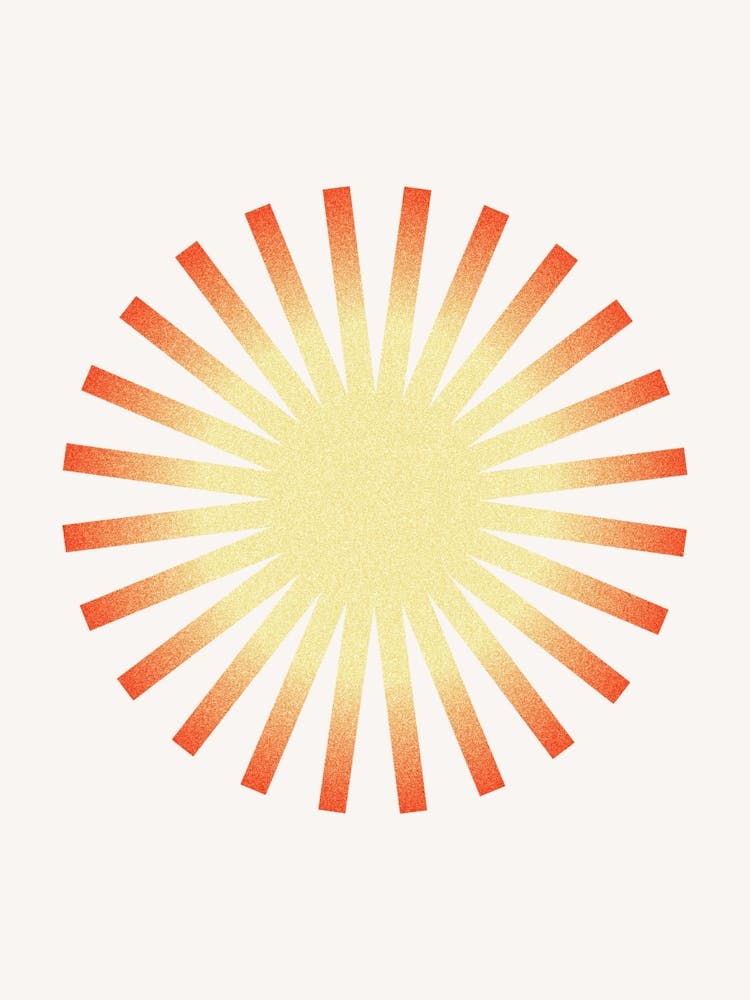Geometric Sun Poster