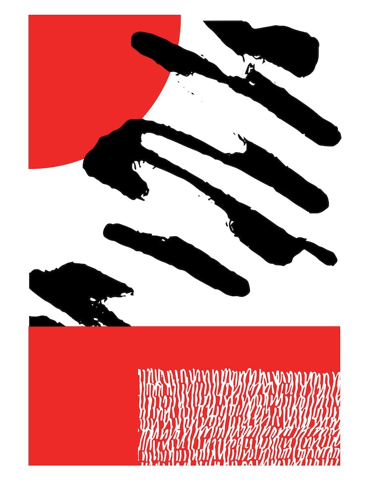 Abstract Red And Black