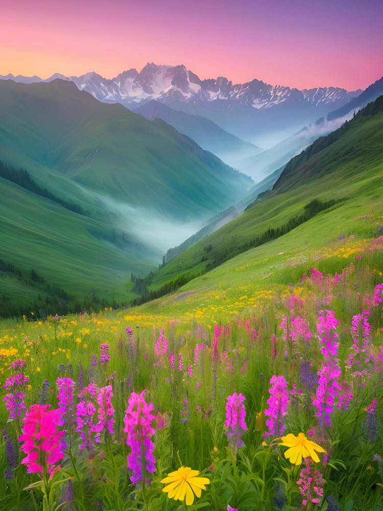 Wildflowers In The Mountains