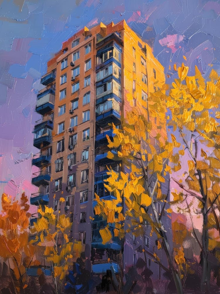 Autumn Apartment Building 1