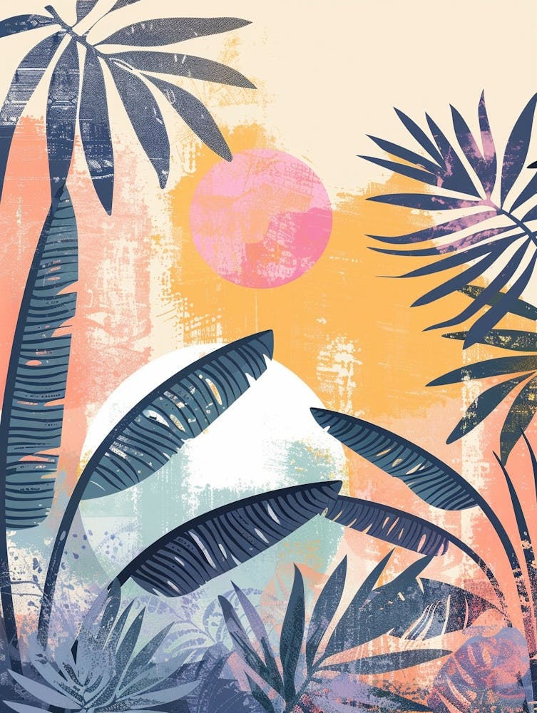 A Beautiful Boho Vector Art Illustration Wall Art 05