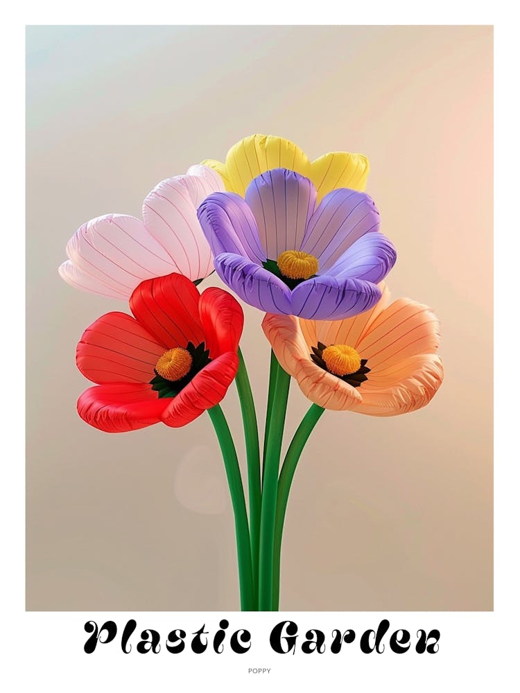 Dreamy Inflatable Flowers Poster Poppy 2