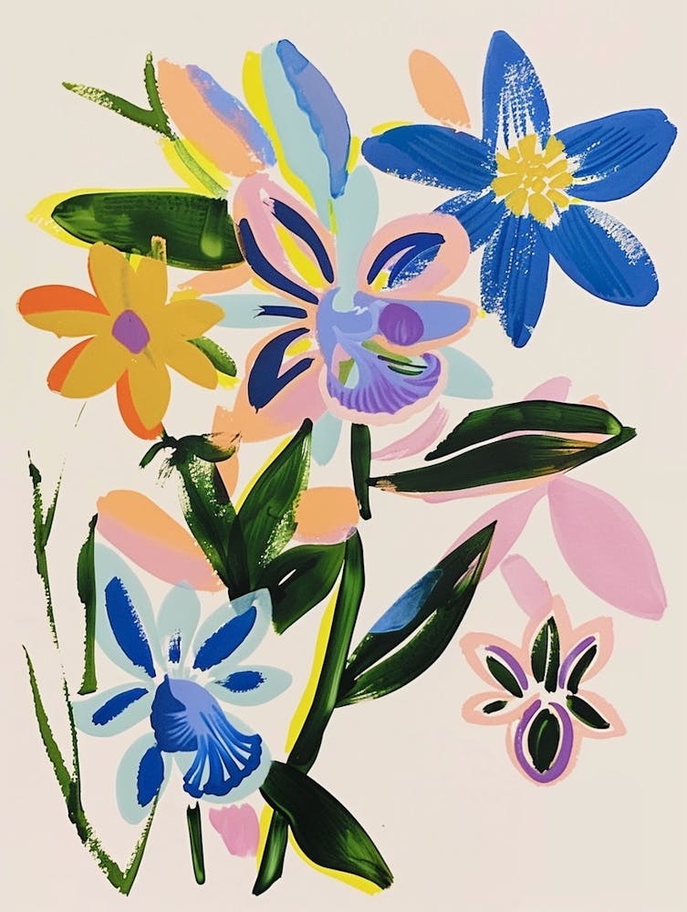 Painted Florals Monkey Orchid 1