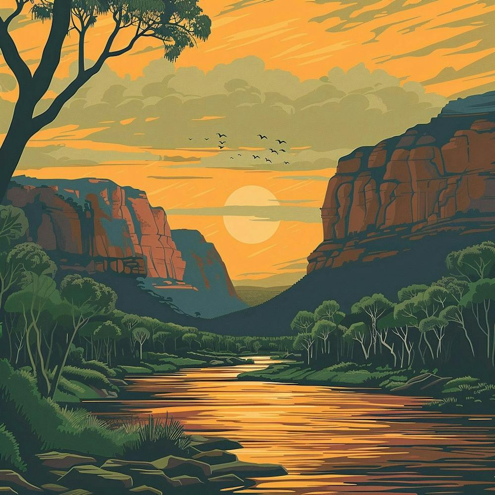 Sunset In The Grand Canyon