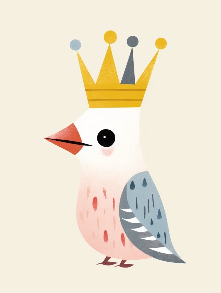 Little Cockatoo 2 Wearing A Crown