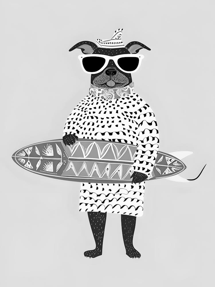 Surfboard Dog