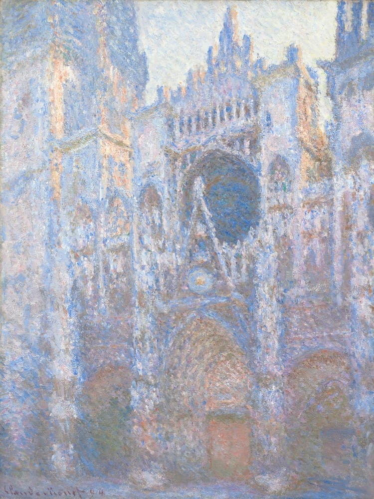 Rouen Cathedral, West Façade (1894), 1, Claude Monet
