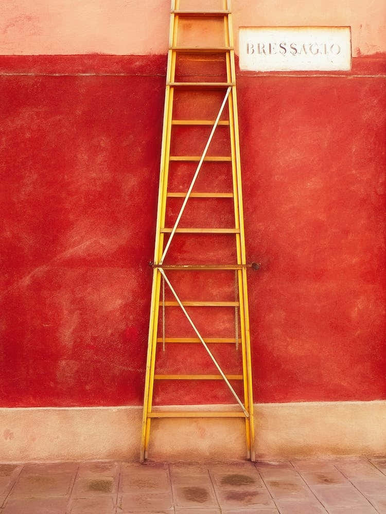 Yellow Ladders & Red Wall Murano