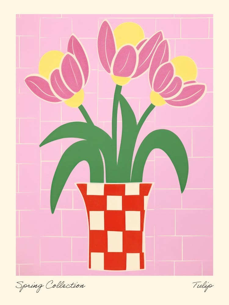 Spring Collection Tulip Flower Vase 2