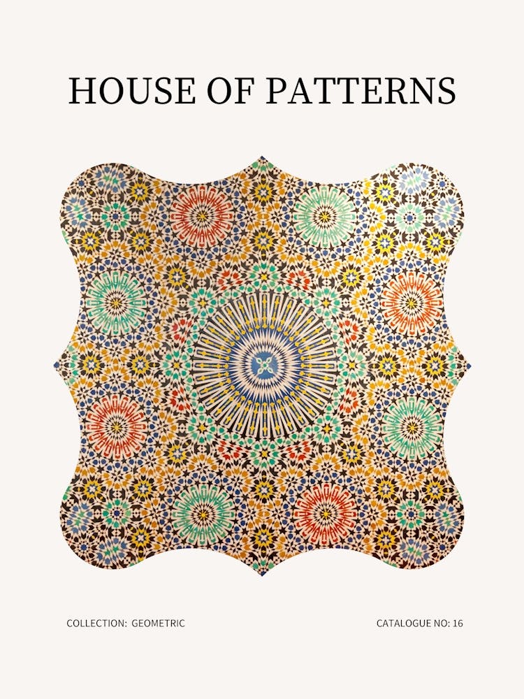 Geometric Pattern Poster 16 Art Print by House of Patterns – Fy!