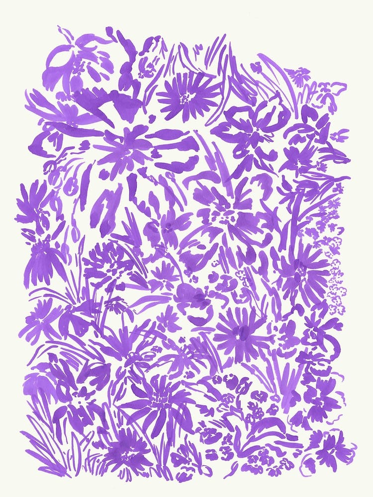 Purple Full Flowers