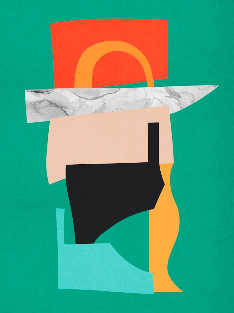 Harmonious abstract collage 9