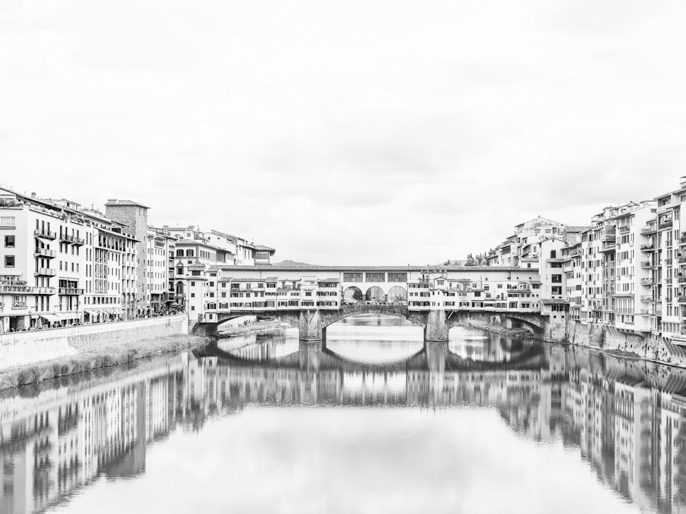 View On Ponte Vecchio In Florence In Tuscany In Italy