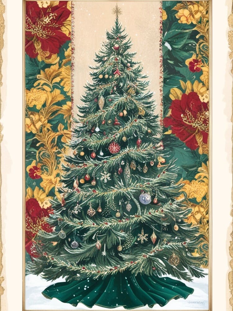 William Morris Christmas Tree 63