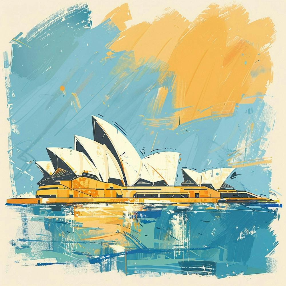 A Sydney Opera House In Sydney Expressive Stroke 1720433386 3