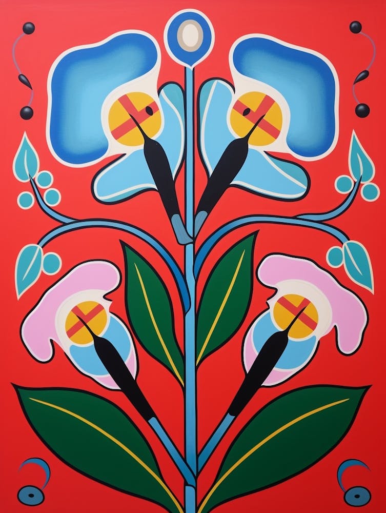 Flower Motif Painting Sweet Pea 2