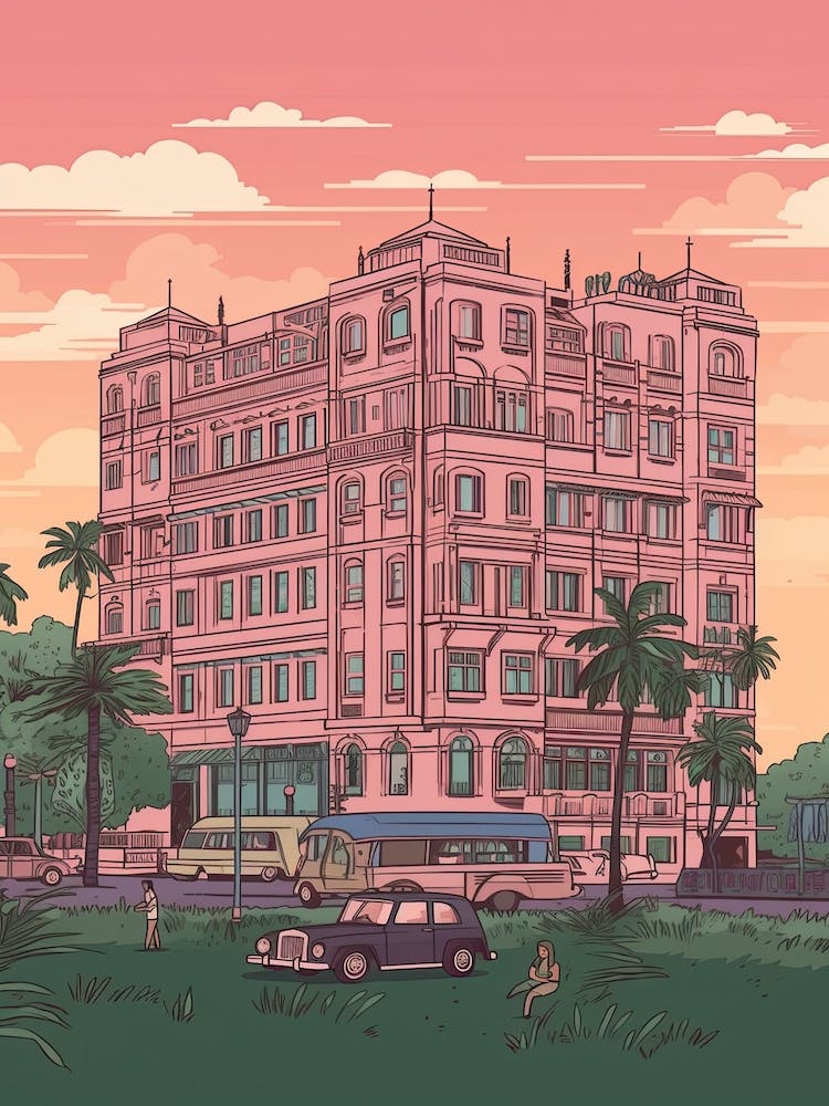 Mumbai India Travel Illustration 3