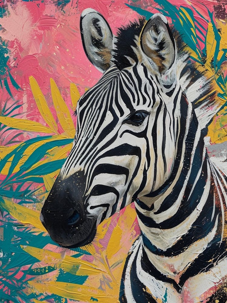 Zebra Brushstrokes 4