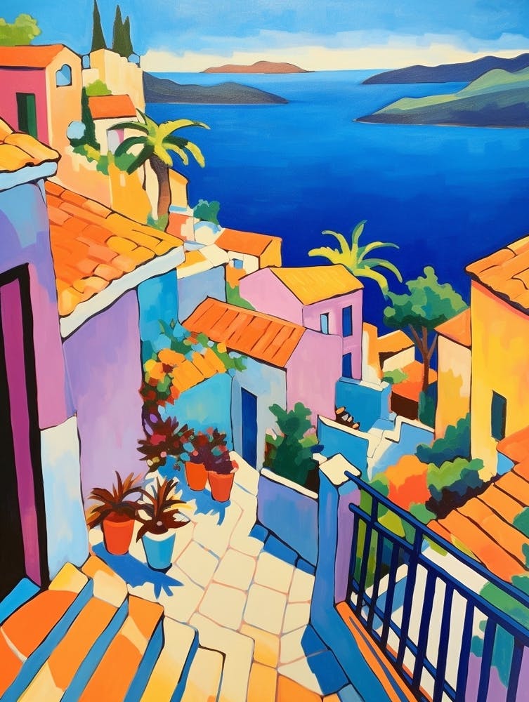 Dubrovnik Croatia 2 Fauvist Painting