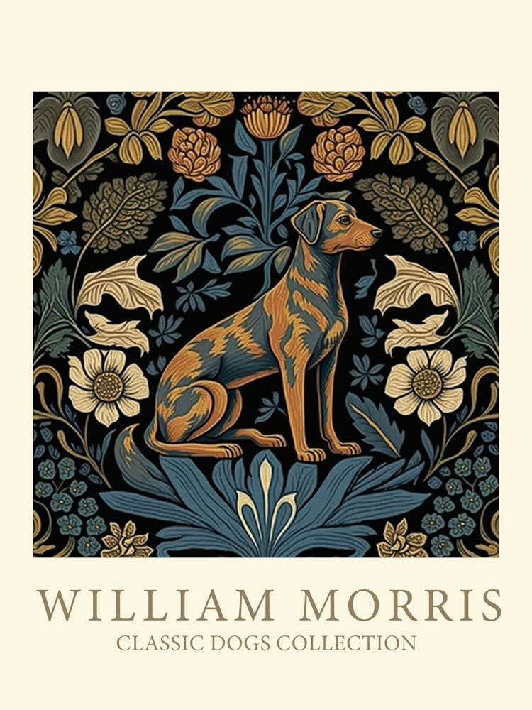 William Morris Inspired  Dogs Collection