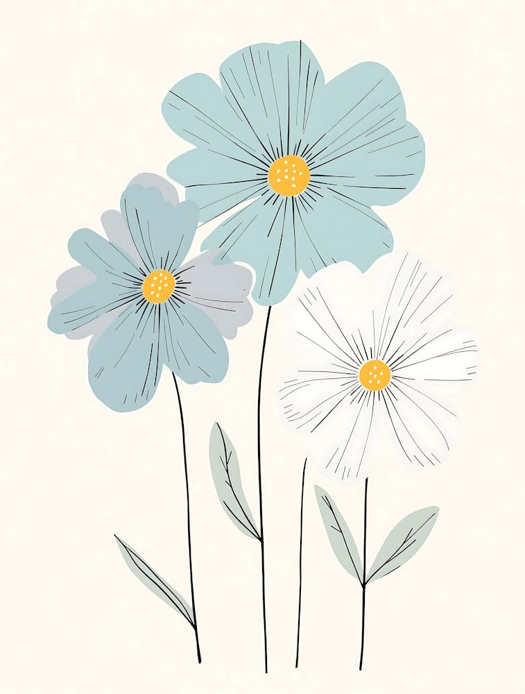Soft Wildflower Bouquet in Muted Tones