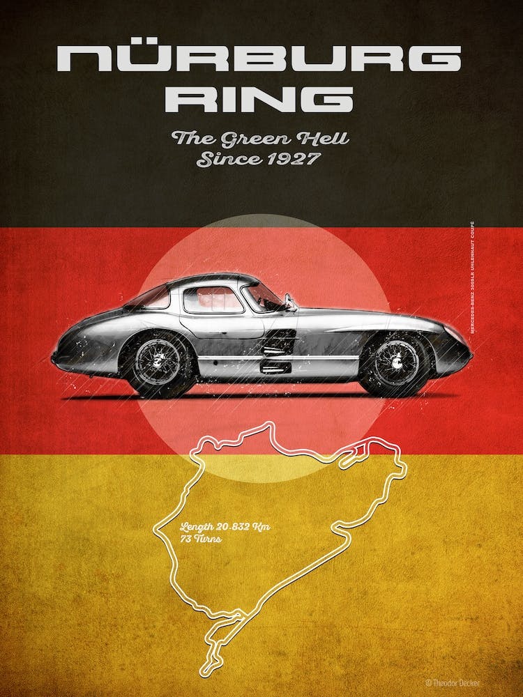Nürburgring 300SL Uhlenhaut Vintage