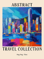 Abstract Travel Collection Poster Hong Kong China 3
