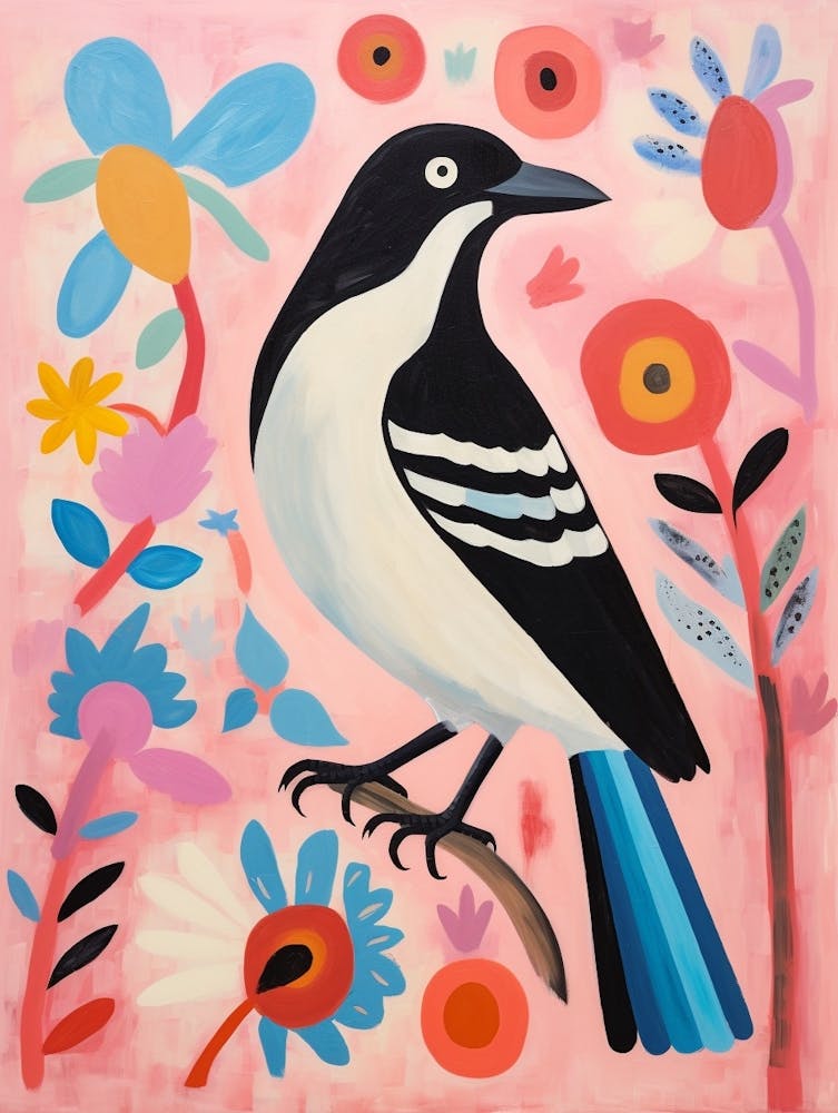 Pink Scandi Magpie 1