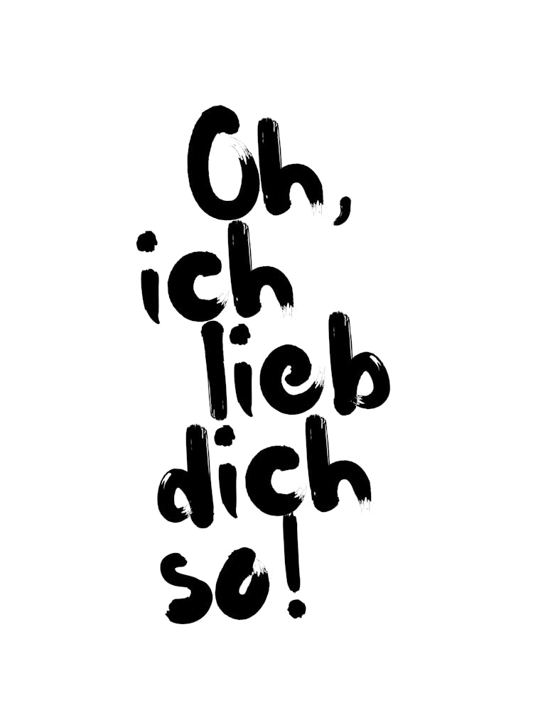 Oh, ich lieb dich so! - black