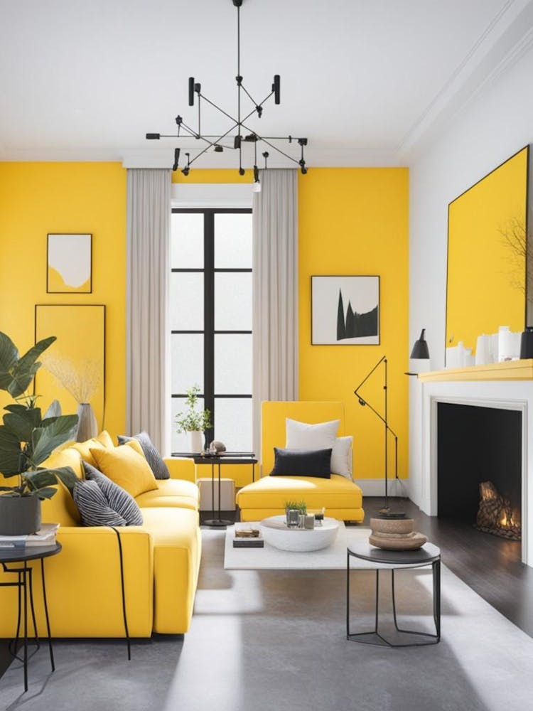 Yellow Living Room