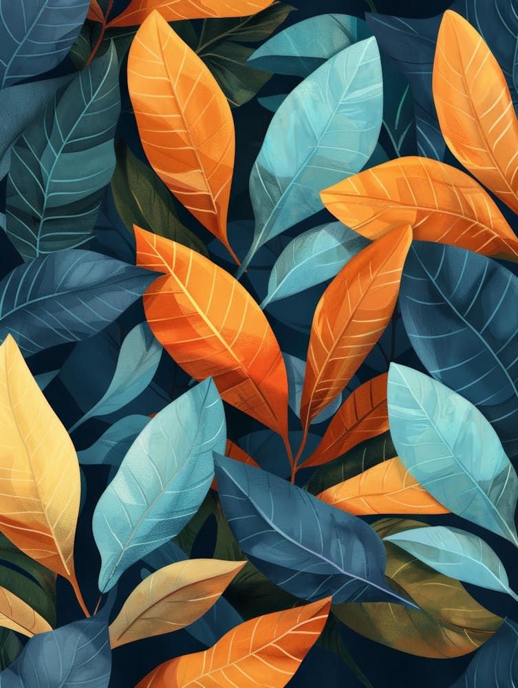 Abstract Leaves Pattern 3