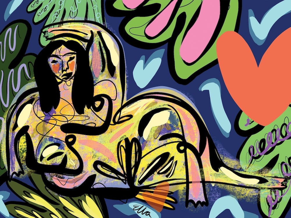 Lounging Woman