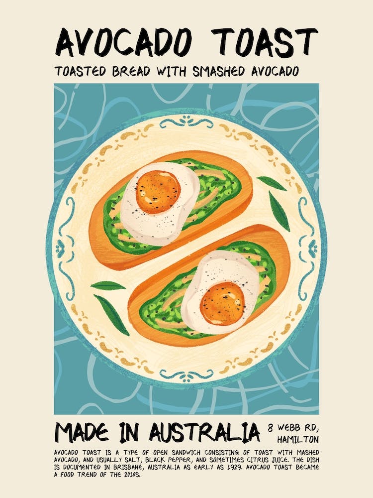 Avocado Toast Blue
