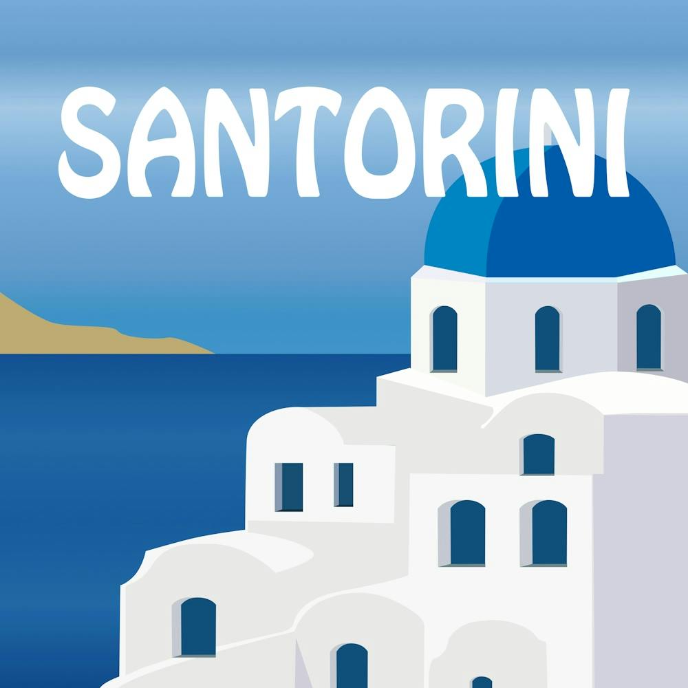 Santorini Bold Illustration