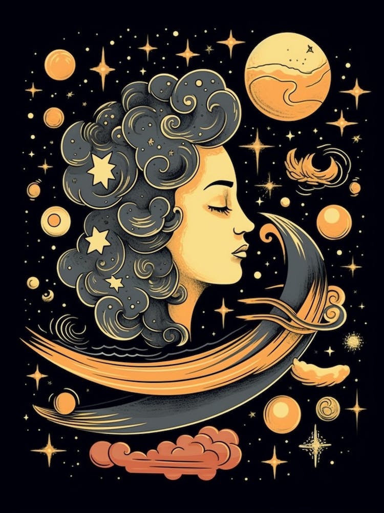 Whimsical Lady Universe Celestial 7