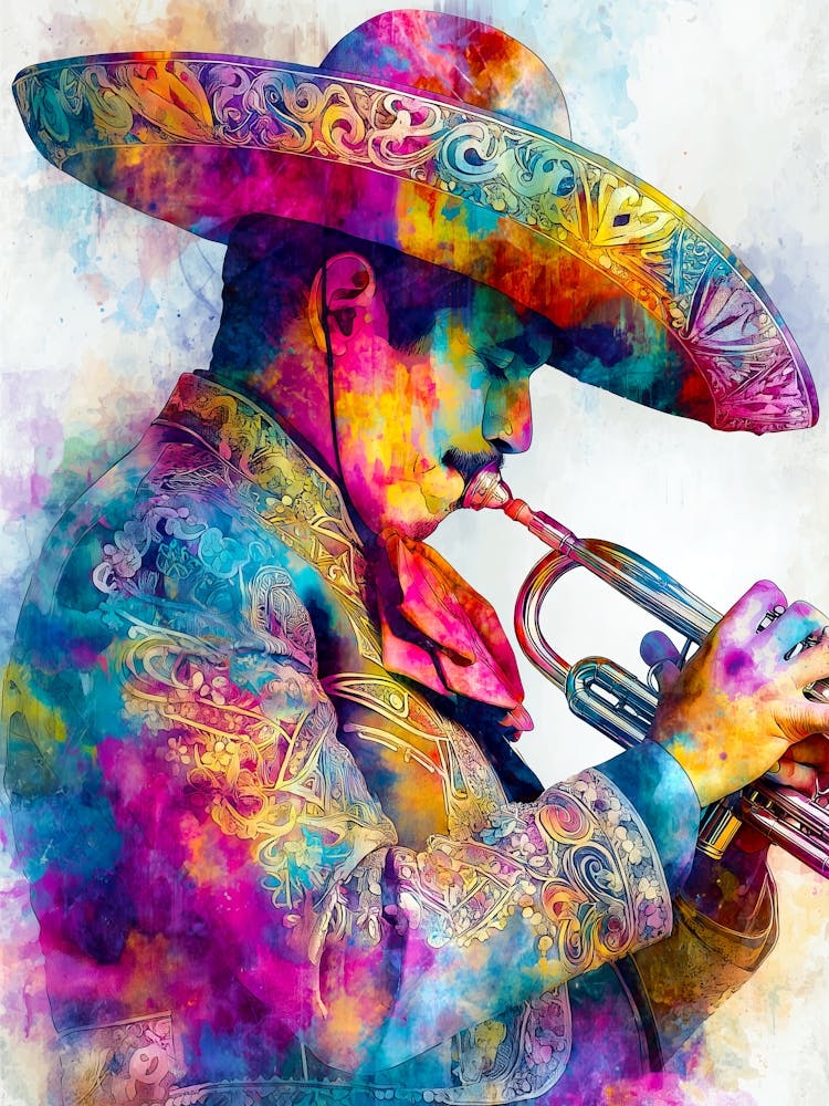 Mexican Trumpeter Mexican art
